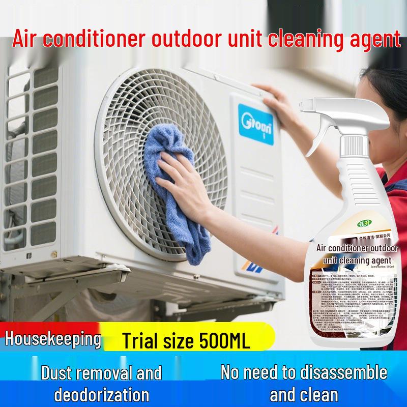 Limpiador de Unidad Exterior de Aire Acondicionado: Removedor Eficaz de Manchas en Aletas y Disipadores de Calor, No Requiere Desmontaje ni Lavado