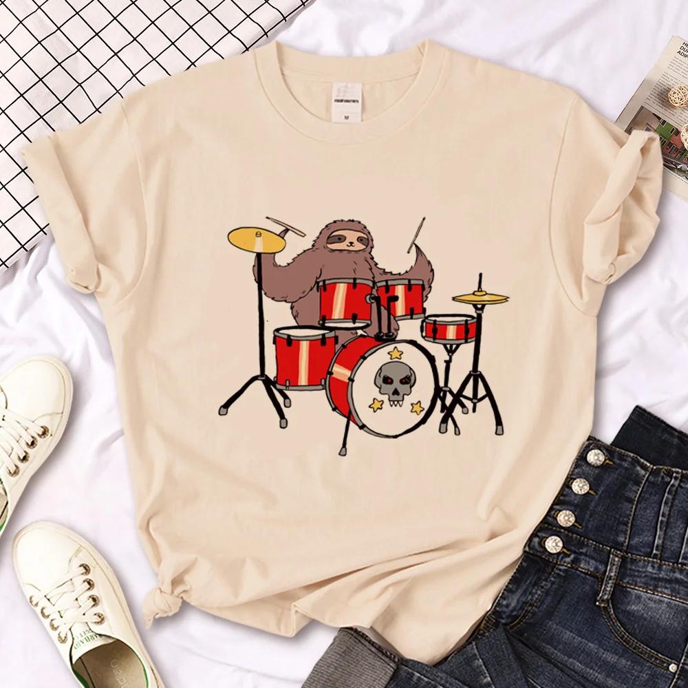 Sloth T Shirt Women Funny Summer Graphic T Shirt Girl Anime Clothes