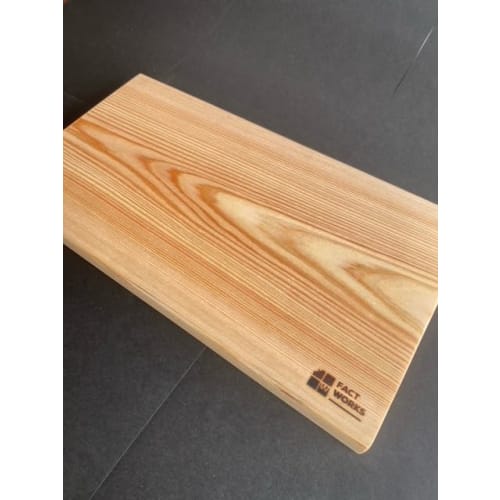 FACT WORKS Hinoki Cutting Board, 21cm x 40cm x 3cm Thick, Made from Premium Japanese Cypress (Solid Plank) [Selectable Sizes] (40cm)