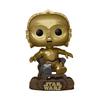 Figurine de collection - funko - c-3po - star wars - 40ème anniversaire - dans fauteuil