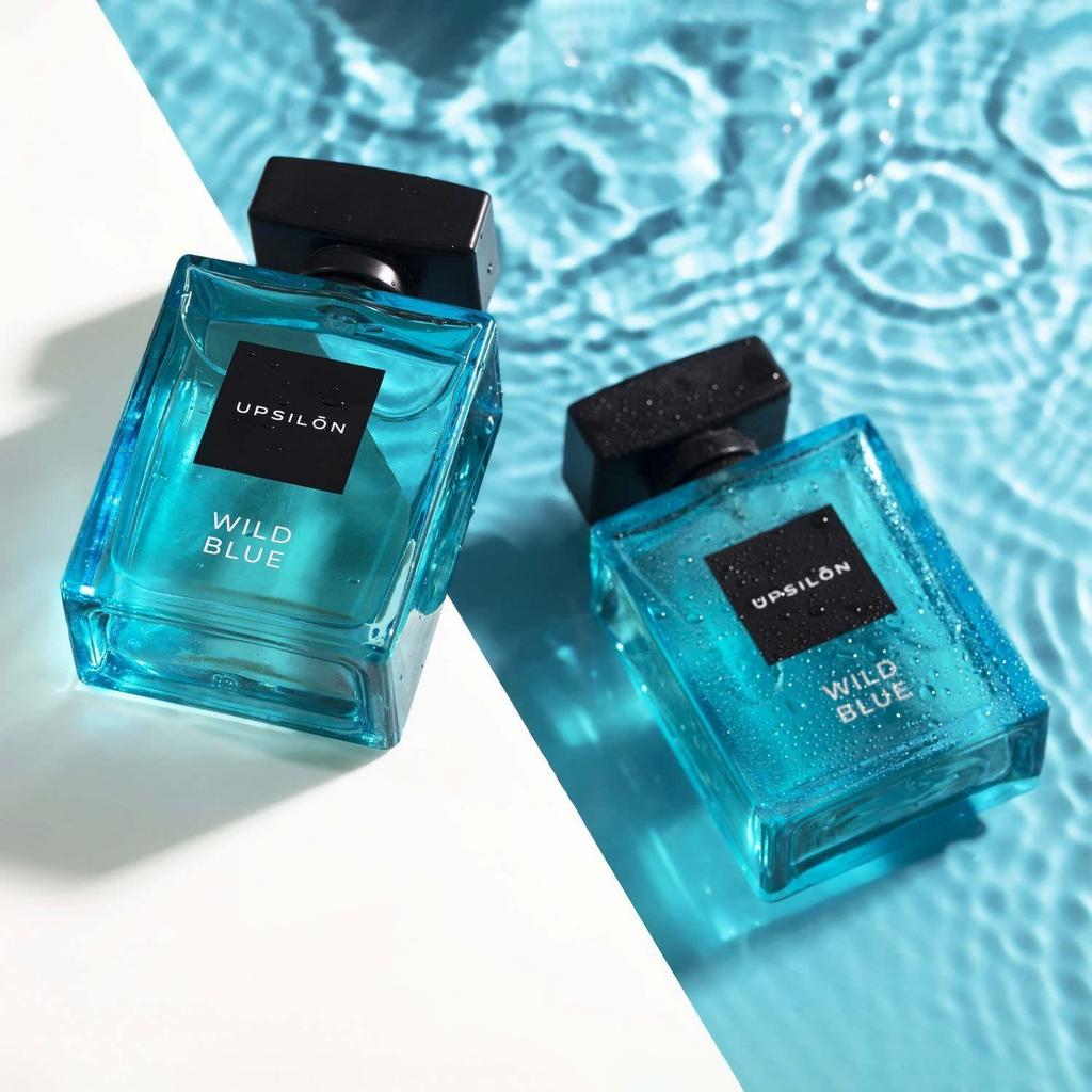 UPSILON Wild Blue Aqua Men'S Perfume | Long Lasting Eau De Liquid Perfumes For Men | Luxury Premium Perfume For Men