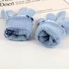 Korean Knitted Children's Gloves Cute Fashionable Warm LOVE Bicycle Gloves All Fingers Outdoor Autumn Winter Play Accessories