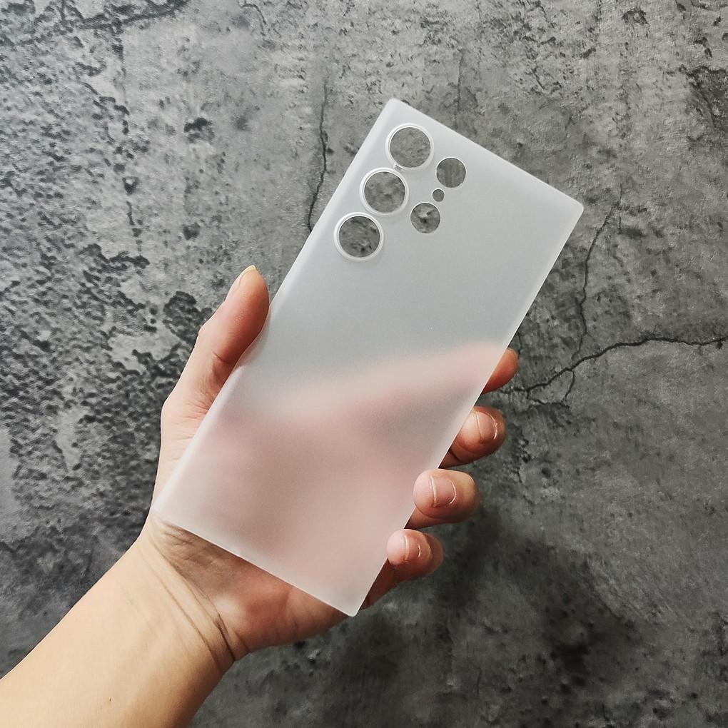 Samsung S24 Ultra 0.3mm Super Slim Micro Frosted Hard Phone Case for Samsung S23 Ultra Galaxy S24+ S24 Full Coverage Anti-Yellow Matte Cover