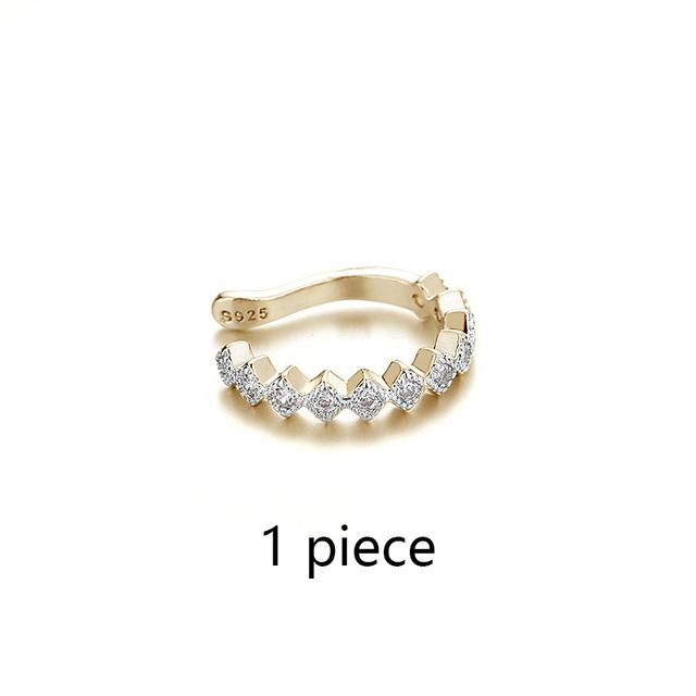 Set Da 20 Orecchini A Clip Regolabili In Argento 925 – Finti Piercing Per Non Forate, Foglie, Stelle E Serpenti