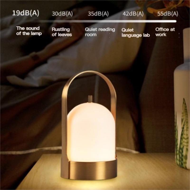 Moderne Tischlampe im nordischen Stil, tragbare Nachttischlampe, berührungsgesteuertes Nachtlicht, oberflächenvergoldet, für Schlafzimmer, Wohnzimmer