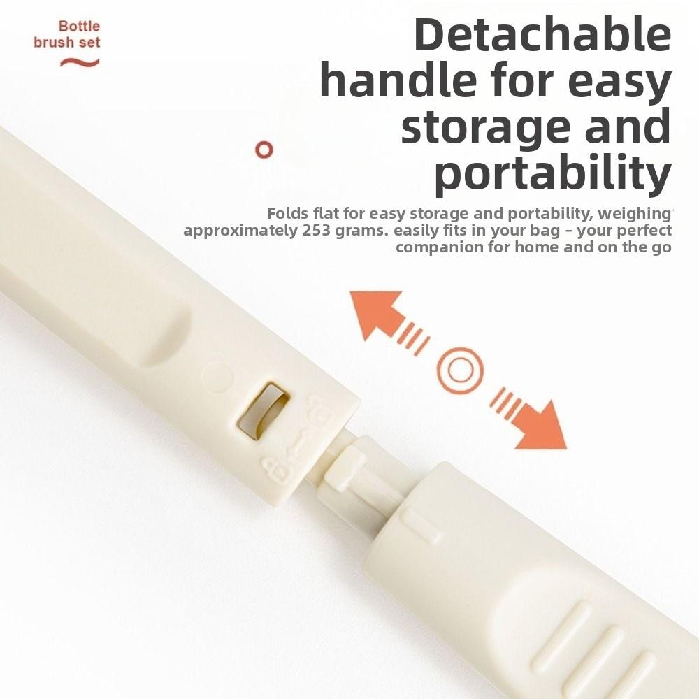 Soft Head Brush 7 in 1 Bottle Brush Kit Silicone Pacifier Cleaning Kit Kitchen Cleaning