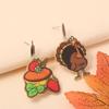 Fully Managed Environmentally Friendly Acrylic Earrings, Personalized Thanksgiving Turkey Burger Earrings 1 Pair Of Earrings