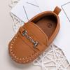 Spring & Autumn Moccasins: 0-1 Year Old Soft Sole Leather Baby Walking Shoes, British Style