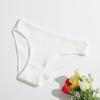 Damen Baumwoll-Slips Atmungsaktive Slips Niedrige Taille Slips Sport Einfarbig Weich Hautfreundliche Unterwäsche Tägliches Tragen S-XXL