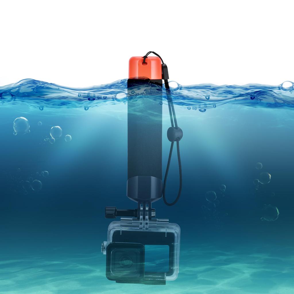 Schwimmender Handgriff für Schwimmhalterung für Osmo Action Wasserdichter Schwimmender Hand Wasserdichtes Selfie Unterwasser-Selfie Action-Kamera Zubehör für GoPro Hero