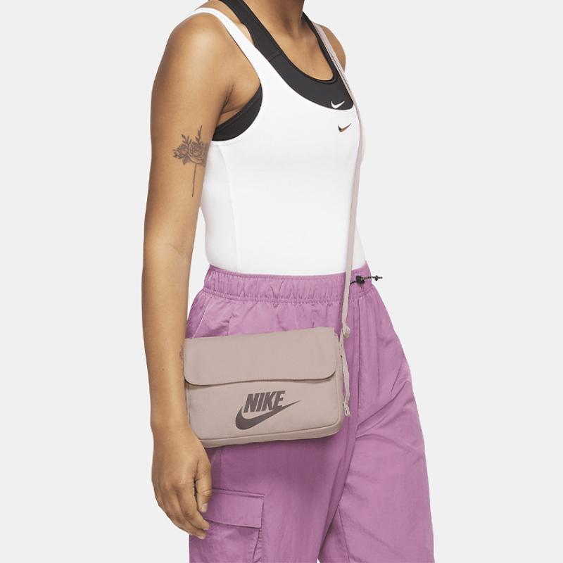 Nike Sportswear Polyester Small Square Bag Shoulder Bag, Crossbody Bag Regular Women's Ecru Casual CW9300-292