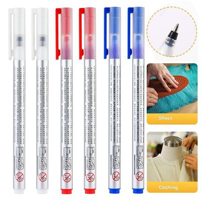 6Pcs/Set Large Capacity Heat Erasable Magic Marker Pen Temperature Disappearing Fabric Pens Line Marking DIY Sewing Accessories