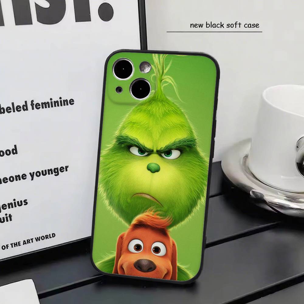 

How The Green Of Monster Grinch For IPhone 17 Air 16 15 14 13 12 11 Pro Black Soft Cover Phone Case iphone 11