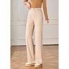 Women's Solid Drapey High-Waist Wide-Leg Casual Pants