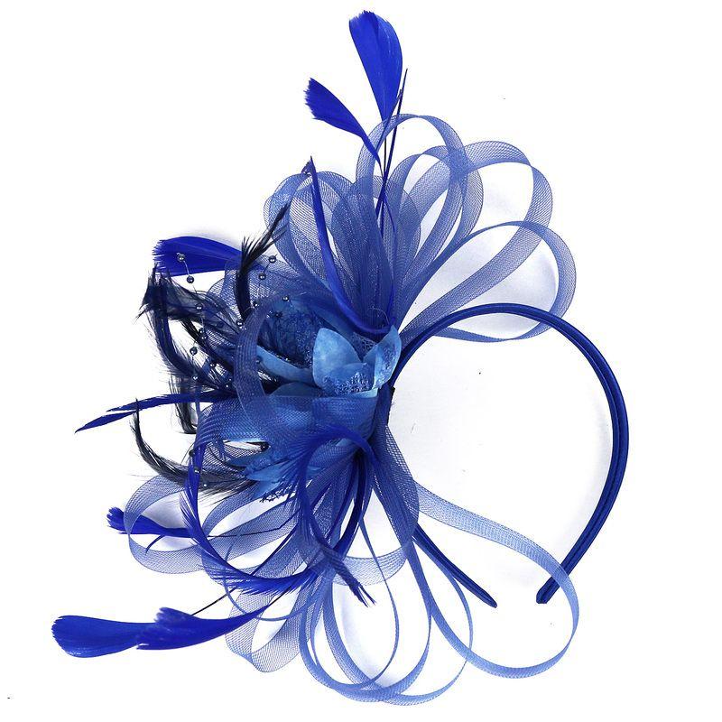 Bandeau élégant à plumes florales pour accessoires de cheveux pour femmes