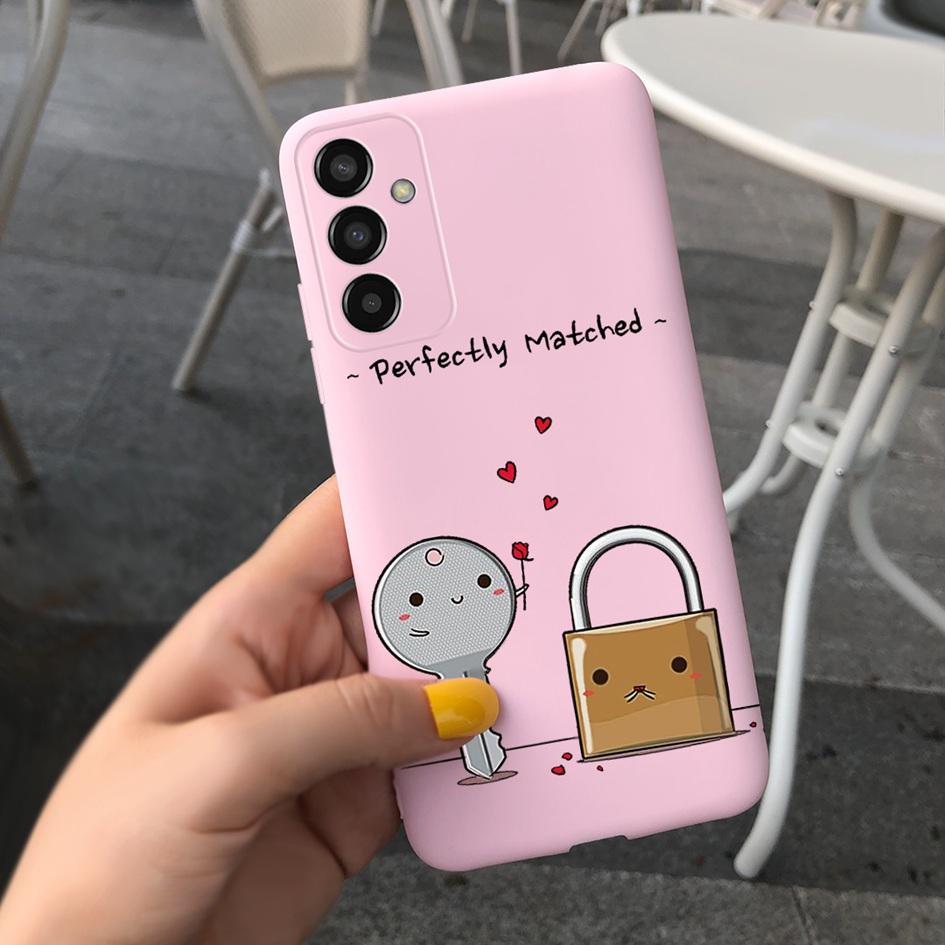 For Samsung M13 Case SM-M135F M 13 Cover Cute Cartoon Love Heart Butterfly Bumper For Samsung Galaxy M13 4G Soft Silicone Fundas