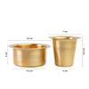 Brass Coffee Cup Dawara/Dabara & Tumbler for Serving Filter Coffee/Tea/Traditional Kumbakonam Dabara Set Matt - 150ml (Set of 6)
