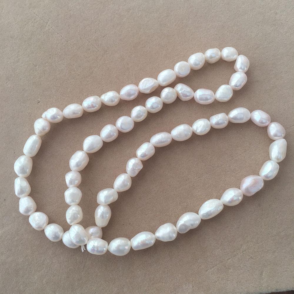 24 Inch Hair Band Custom Elastic New Women 8.3-9.3 Mm Baroque Handmade Natural Freshwater Pearl Hair Bands Wholesales Price