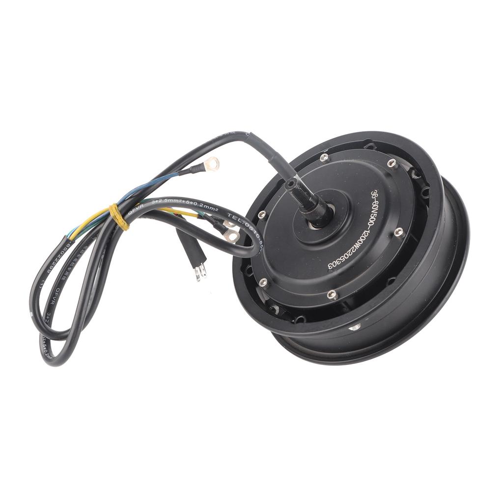 10in Brushless Disc Brake Wheel Hub Motor 1200W 1250RPM IP54 Waterproof for Electric Bike Scooter Motorcycle
