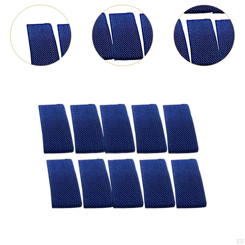 10 Pack of Belt Keepers for Elastic Straps, Nylon Holders Pants