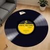 1pc Vinyl Record Round Chair Mat Area Rug - Non-Slip, Floor Mat for Office, Bedroom, and Indoor Decor C1118226