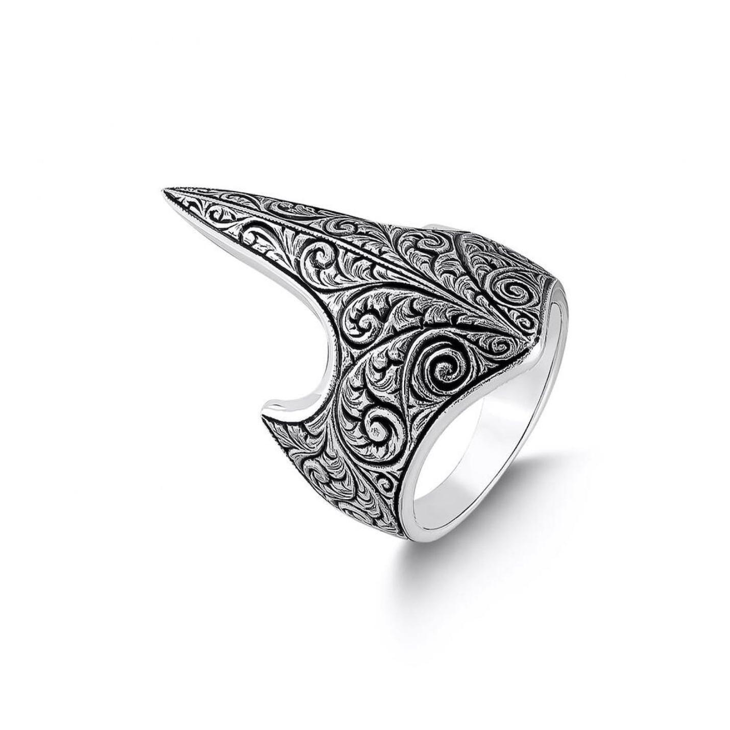 

Мужская ручка с гравировкой Модель Серебряное кольцо Zihgir Thumb Ring