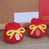 Cartoon Lucky Keychain Car Keyring Knit Doll Pendant Fashion Fu Bag Keychain  Accessories