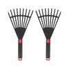 Two Plastic Hand Rakes With Non Slip Handle Designed For Foliage Easy Digging And Cultivating Tasks Yard Maintenance