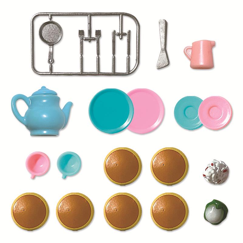 

Playhouse Kitchen Mini Castle Villa Toy for Girls - Parent-Child Family Scene Box