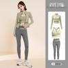 Women's Yoga Fitness Sportswear Set - Yoga Tops & Running Suits with Sun Protection.