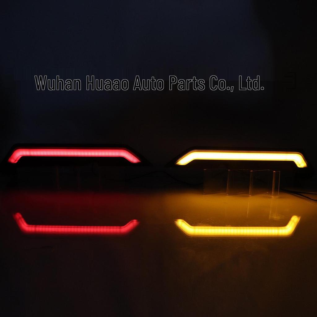 Compatible LED Sequential Turn Signal Tail and Roof Spoiler Lights for Jeep Wrangler, Tank 300, and Beijing BJ40.