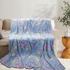 Glow in the dark blanket 150x200 colorful fluo butterflies