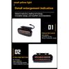 4PCS automotive universal clip LED front grille light with wiring harness and fuse upgrade buckle grille light yellow