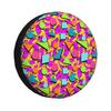 Retro Nostalgic Fun 90s Spare Tire Cover 4WD 4x4SUV Wheel Protection Cover Car Accessories 14/15/16/17 Inches