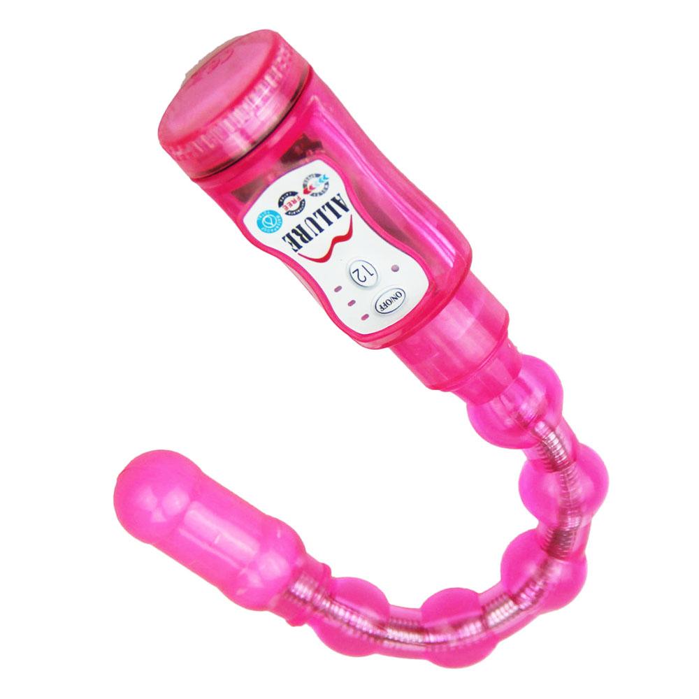 12 Mode Vibrating Stick Beads Drill Flexible Vibrator Adult Products MASTURBATION Butt Plug Flexible Anal Bendable Pleasure Tool