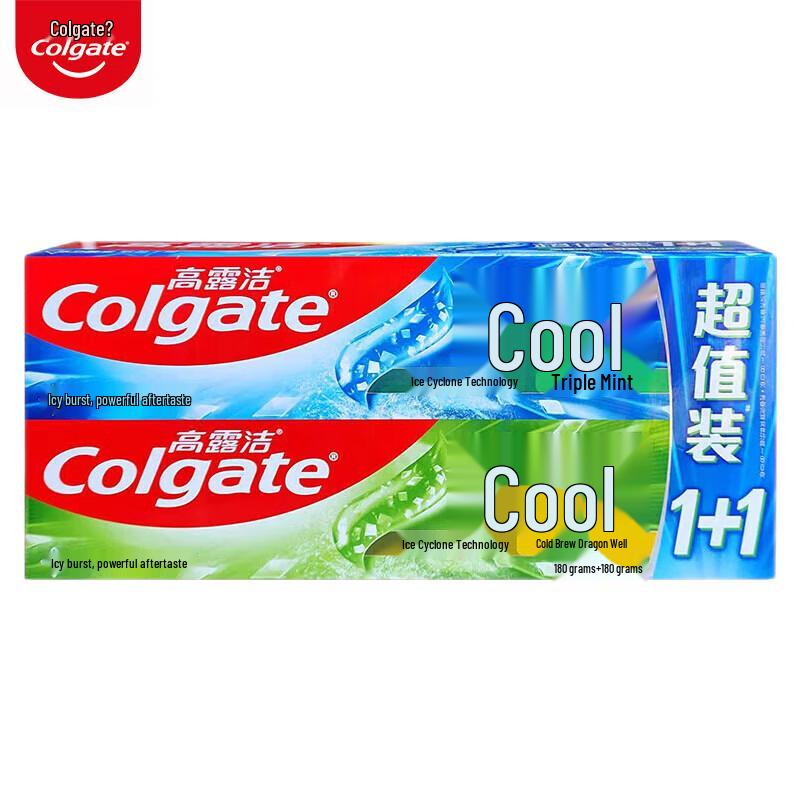 Colgate Triple Mint & Longjing Tea Toothpaste Twin Pack
