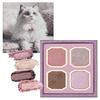 Milfee My Kitty Lidschattenpalette (02 Stoffpuppe) Katze 4 Farben Lidschatten Glitzer Lila Rosa Make-up MilleFee