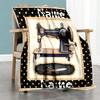 Machine Personalized Name Blanket Cozy Customizable Blanket Warmthful Decor Suitable for Office Nap Seaside Chair Four Seasons Universal
