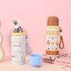 600ML New Cute Cartoon Thermal Cup Large Capacity Stainless Steel Water Cup Portable Fall Prevention Insulated Water Bottle