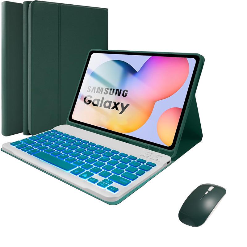 Samsung Tablet A9 Plus 11 Protective Leather Keyboard Case with Backlit Bluetooth and Pen Slot A11+