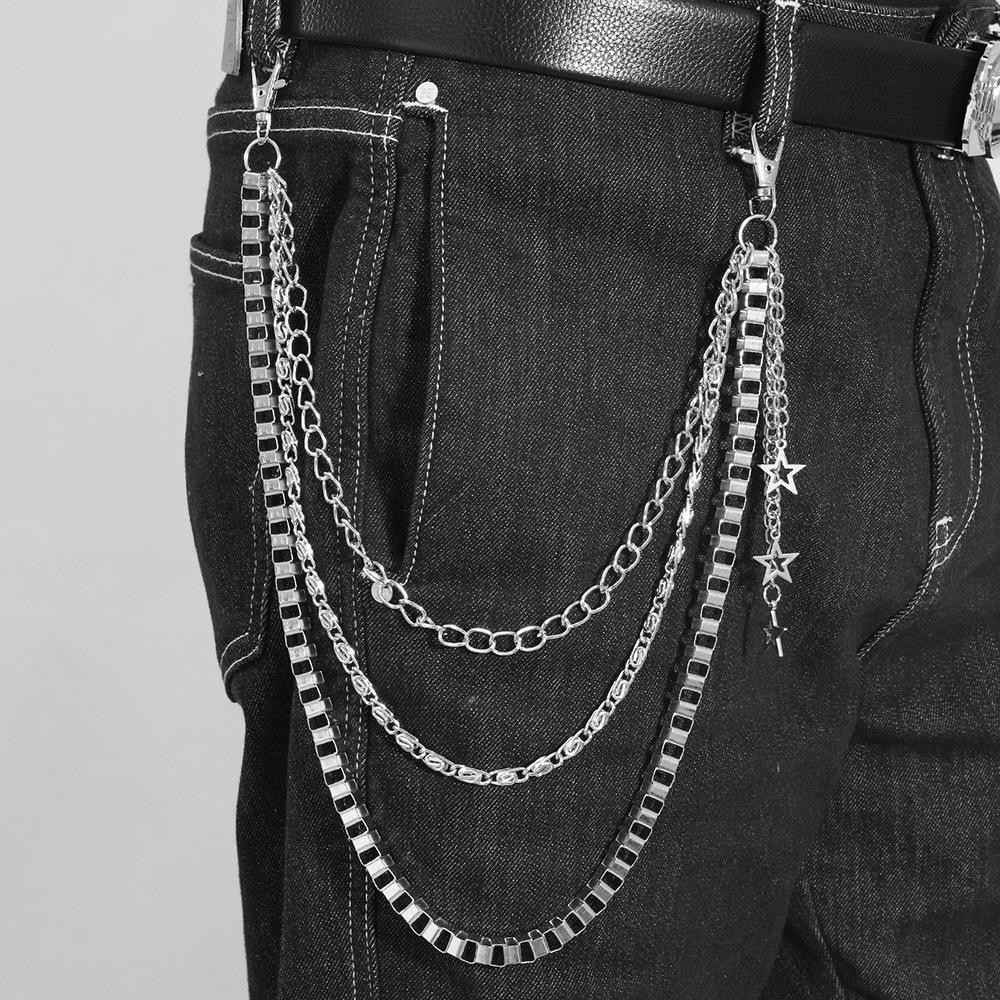 New Multi-Layer Body Chain Daily Wear Jewelry Waist Chain Creative Stars Pendant Stage Performance Accessories for Men Women