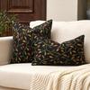 Soft Retro Floral Jacquard Cushion Cover - Without Pillow Insert