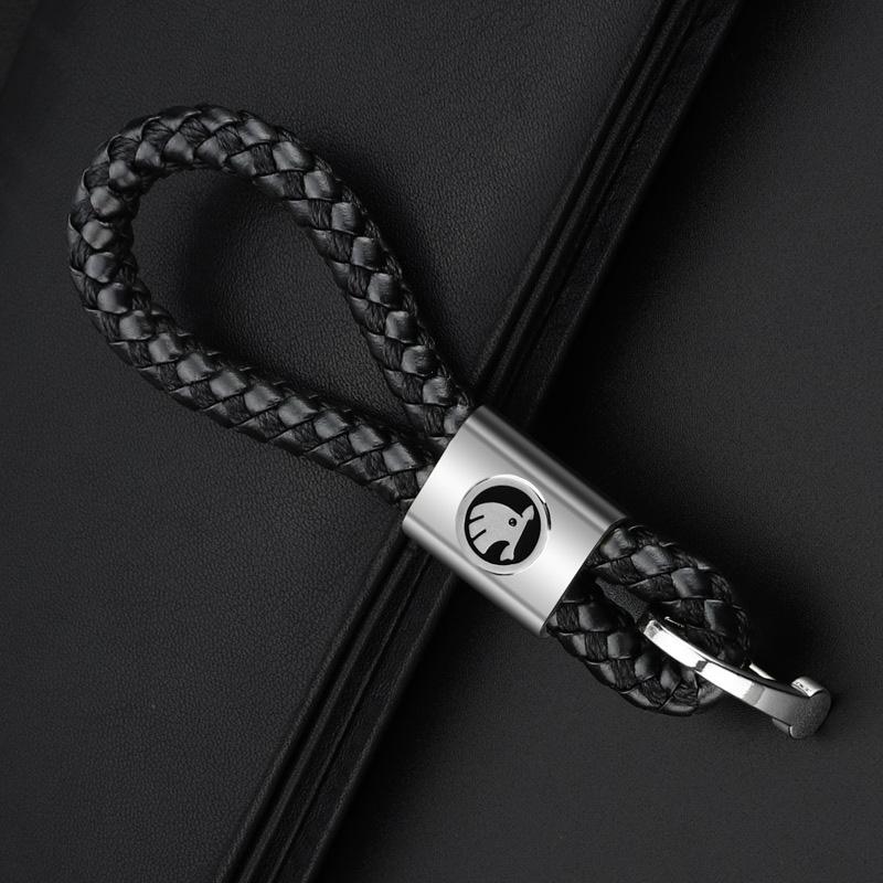 Car Braided Rope Car Styling Keychain Chain Rings For Skoda Octavia MK2 MK1 2 3 A5 A7 A8 Fabia Karoq Superb Rapid Kamiq Scala xkbf53