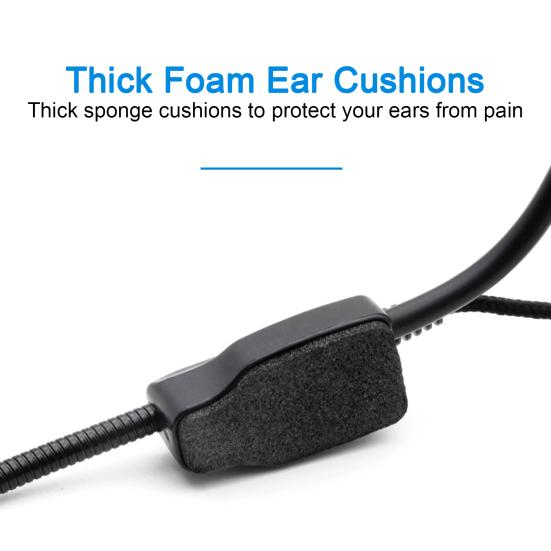 Mini Wired Headworn Sound Noise Reduction Microphone Clear Compatible with Most Amplifiers Portable