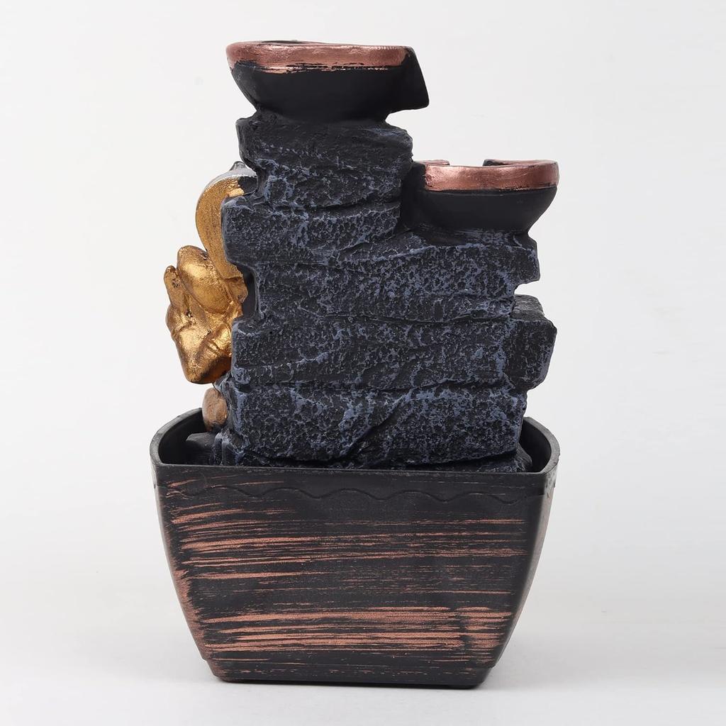 Lord Ganesha Harz Tischbrunnen Schauobjekt für Heim- & Bürodekoration