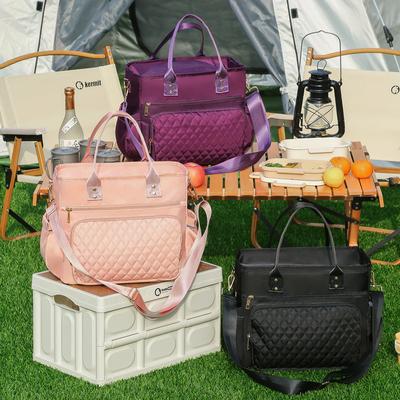 Izolowana torba na lunch Duże torby na lunch dla kobiet i mężczyzn Wielokrotnego użytku torba na lunch z regulowanym paskiem na ramię Torba typu mumia Podróżna do przechowywania