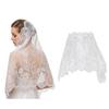 Lace Mantilla Veil Comfortable Scarf Floral Design for Head Covering for Women