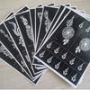 DIY Kids Temporary Tattoo Stencil Body Art Sticker Template Henna Stencil Hollow Drawing Template