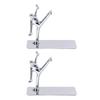 2Pcs Metal Book Ends Unique Men Design Simple Fashionable Decorative Bookends for Home Office Bar