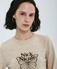 Nigaennikol Mini Butterfly Signature Sleeve Knit_Beige Brown